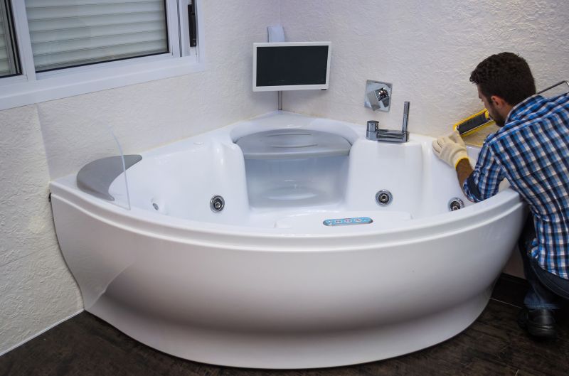 Spa-Style Corner Tub